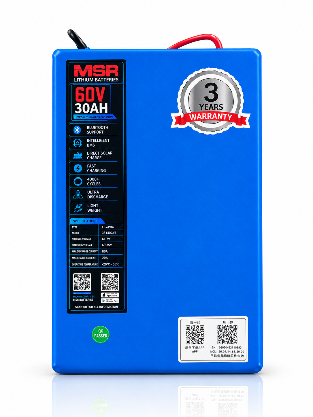 60v 30Ah LifePO4 Battery